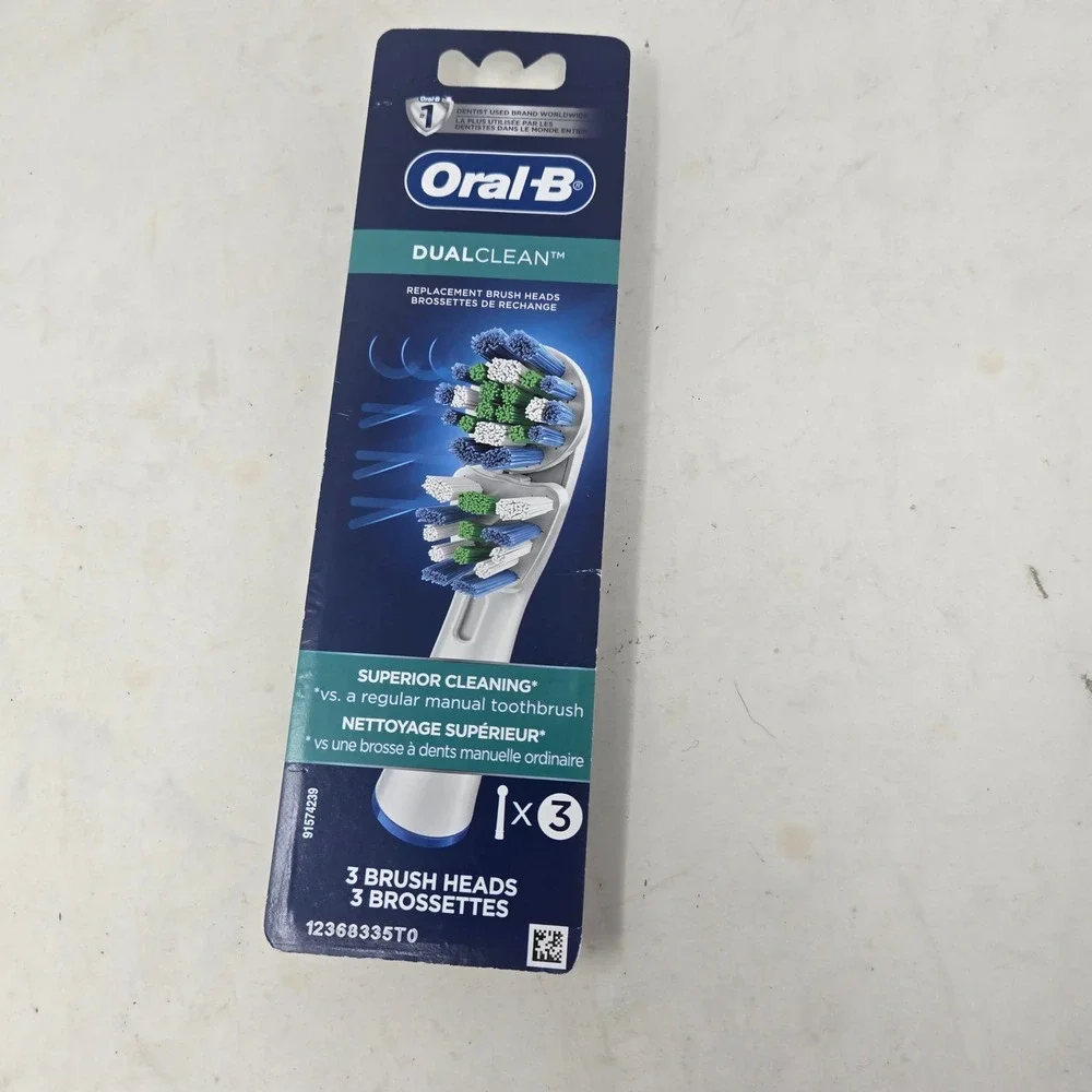 Oral-B Dual Clean Replacement Electric Toothbrush Heads 3 Count EB417-3